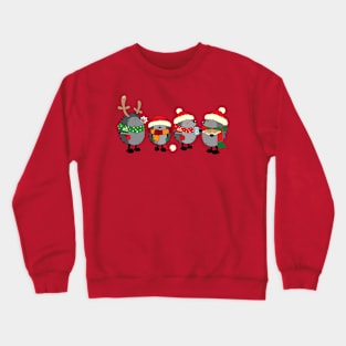 Christmas hedgehogs Crewneck Sweatshirt